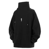 Unisex Oversized High Neck Style Hoodie