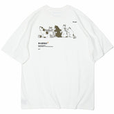 Retro Japanese Cat Bath T-Shirt