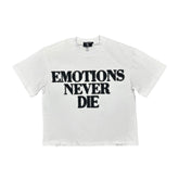 White ‘End’ Rhinestone Tee