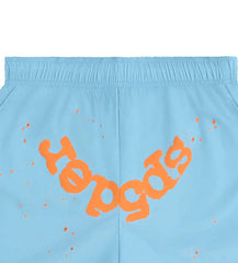 Sp5der Light Blue OG Web Double Layer Short