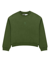 Sp5der Rhinestone TM Crewneck Xanadu Green