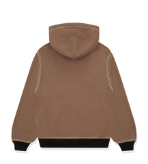 Sp5der T&F Zip-Up Hoodie Brown/Red