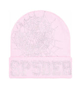 Sp5der Web Beanie Pink