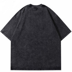 Washed T shirt Doberman Oversized