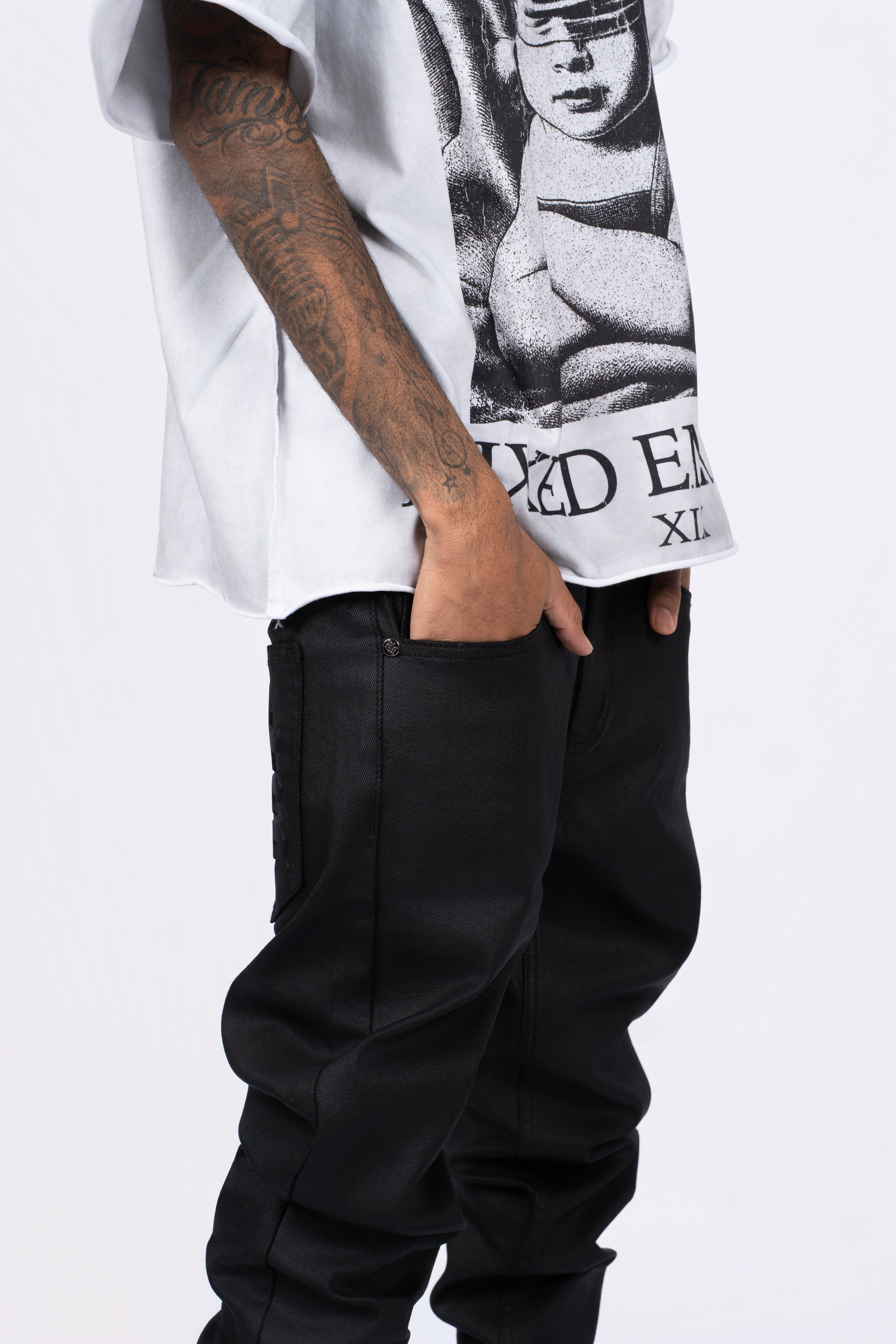 ‘Blackout’ Wax Denim
