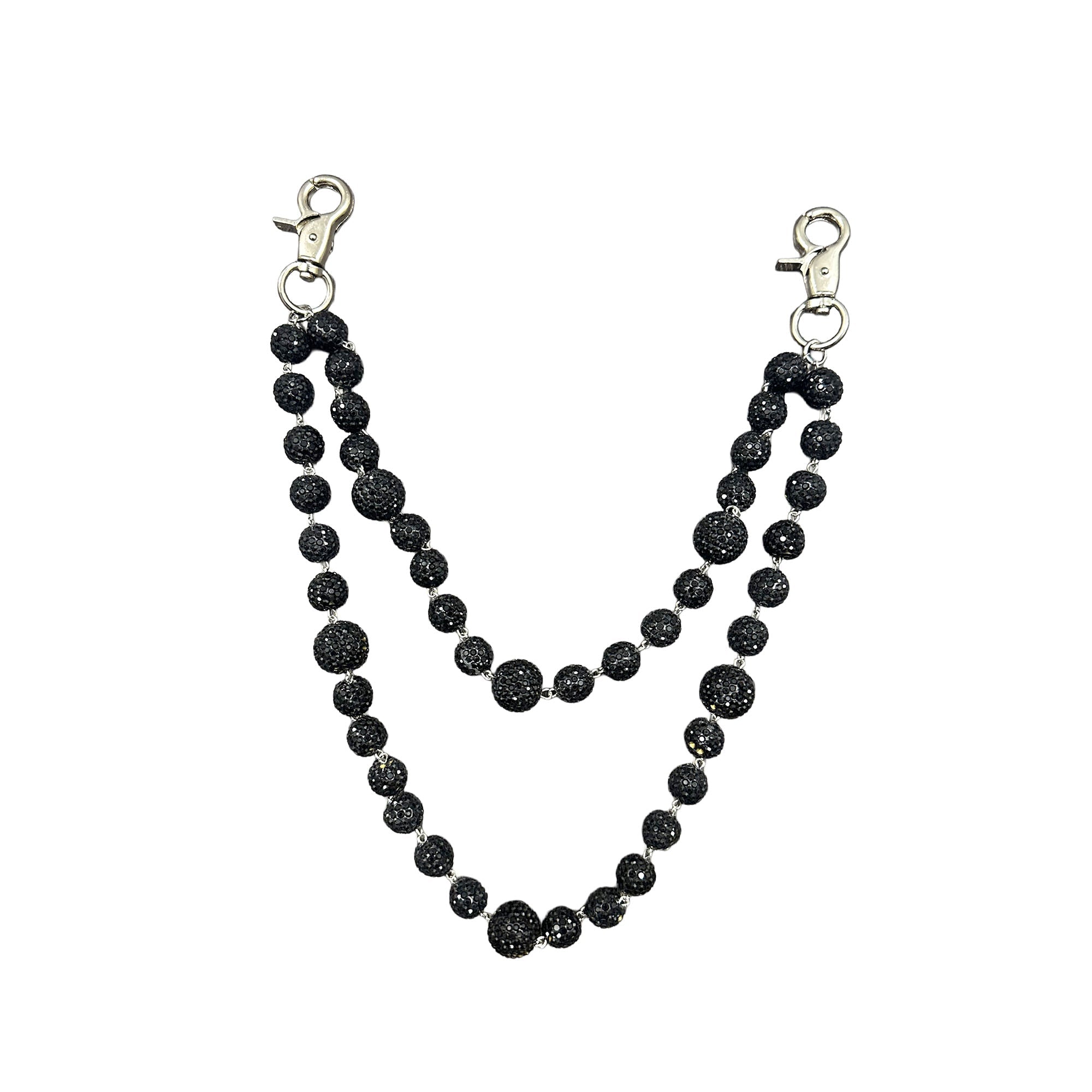 Black ‘Crystal’ Jean Keychain