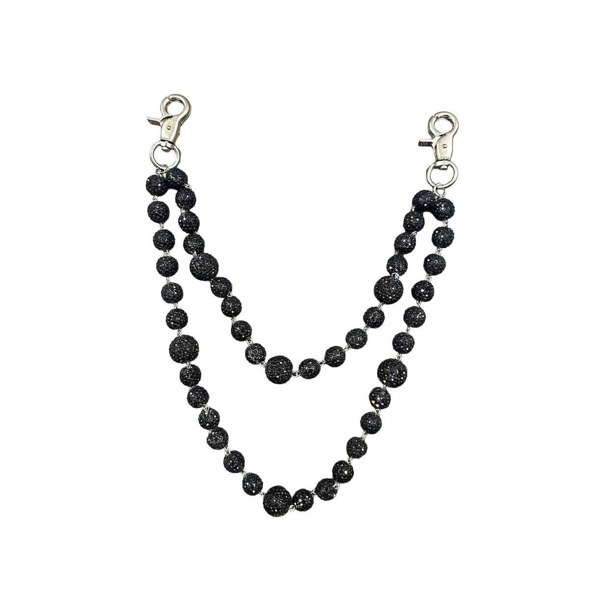 Black ‘Crystal’ Jean Keychain