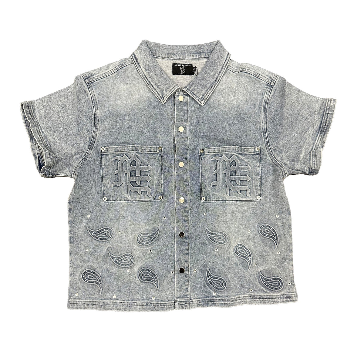 ‘Paisley’ Denim Blue Shirt