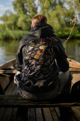 Heavy Embroidery Japanese Koi Fish Hoodie 400GSM