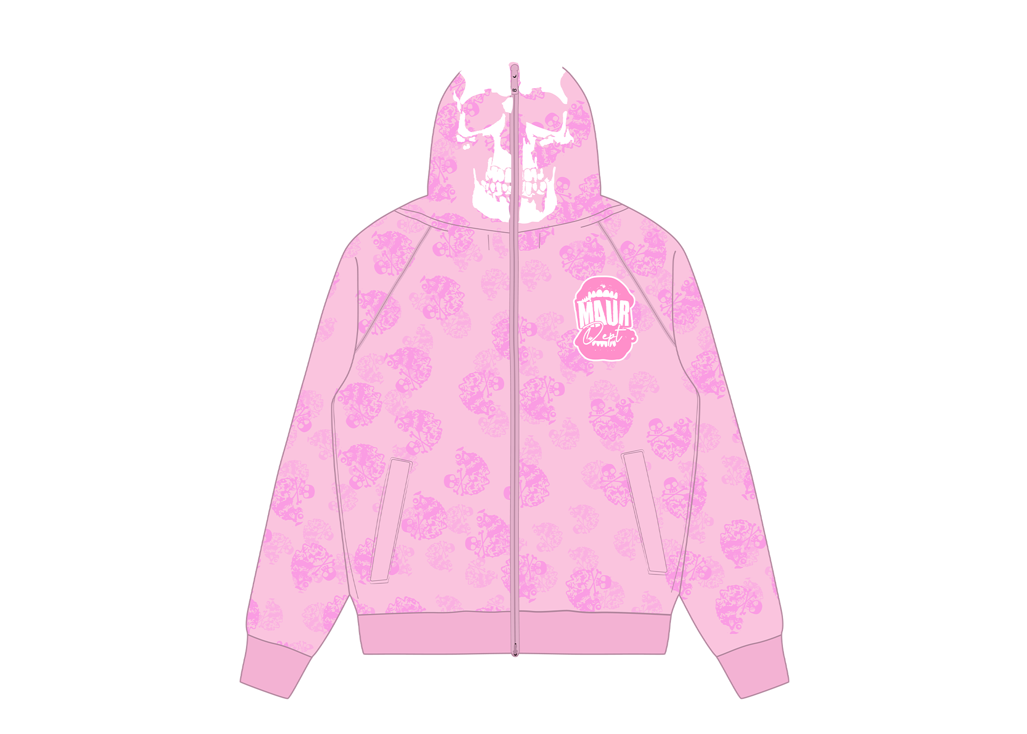 MAURDEPT FULL-ZIP (PINK)